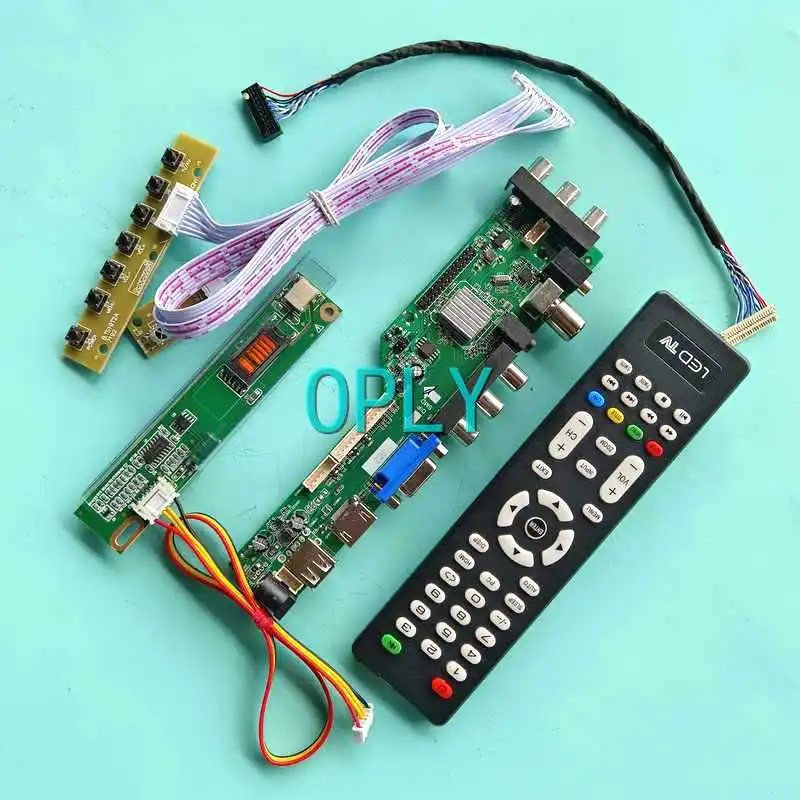 

Display DVB Digital Controller Board For B121EW01 B121EW02 USB HDMI-Compatible VGA AV RF Kit LVDS 20 Pin 12.1" 1280*800 1-CCFL