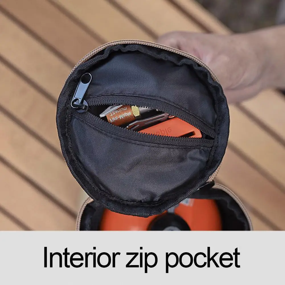 

Portable Outdoor Gas Canister Lamp Storage Bag Portable Hiking Fuel Protector Bottle Accessories Water Camping Cover L1t6