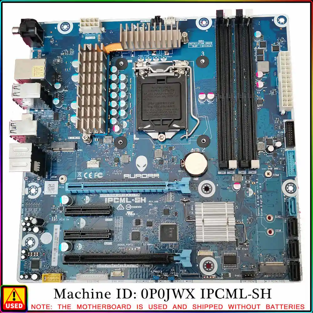 

0P0JWX IPCML-SH Dell Alienware Aurora R11 Chipset Z490 Socket LGA1200 Motherboard N43JM Intel LGA1200 Motherboard