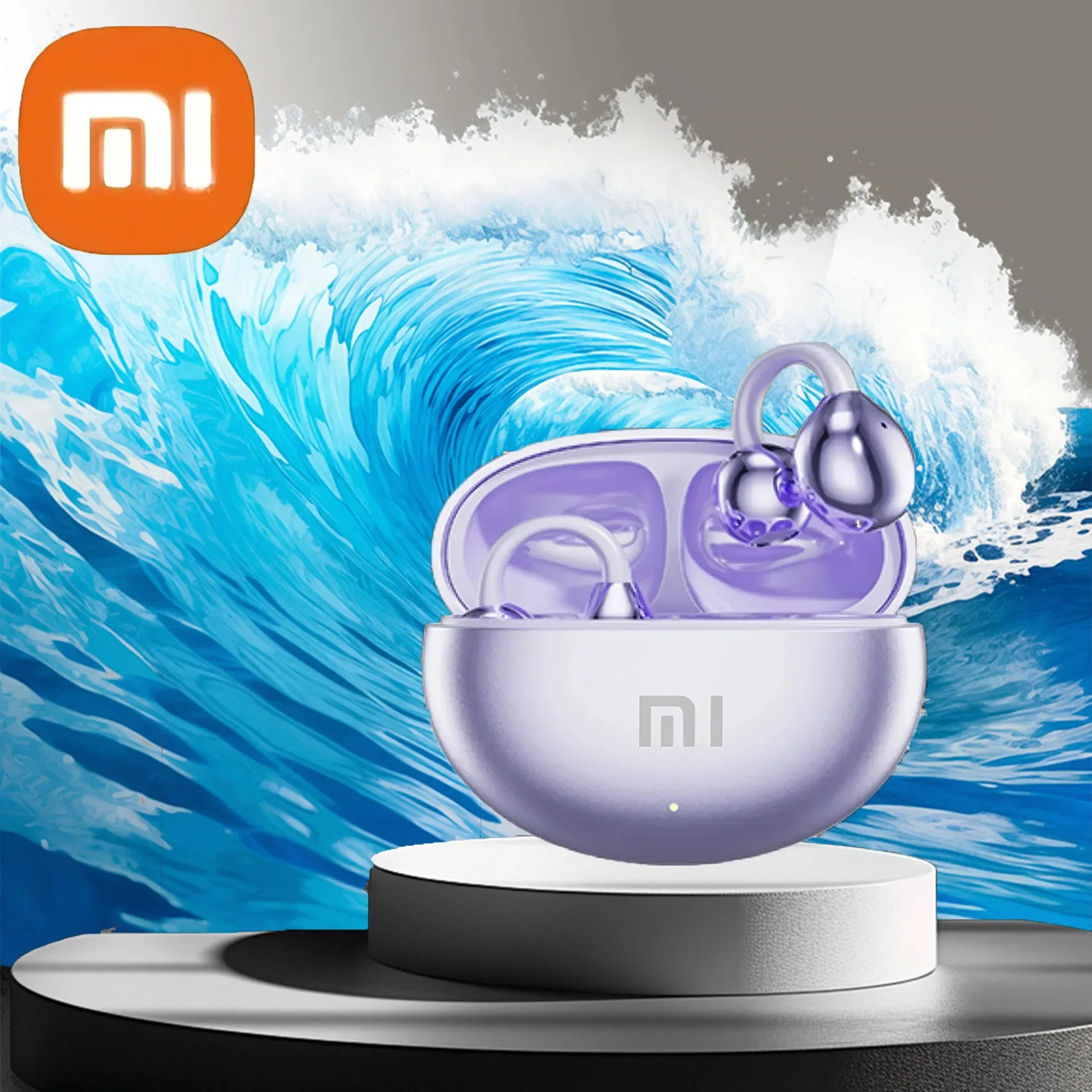 Фото Беспроводной ушной крючок Xiaomi M91 ENC Bluetooth 5.3, интеллектуальная сенсорная полоса высокой четкости для вызова со встроенным микрофоном, наушниками №3