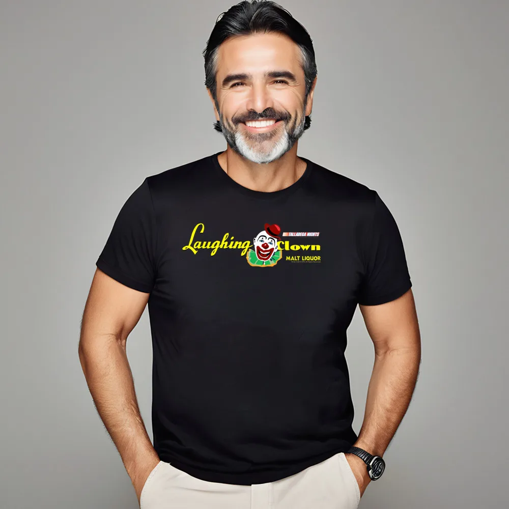 Talladega Nights Laughing Clown Malt Топы с короткими рукавами Футболки круглым вырезом 100% хлопок