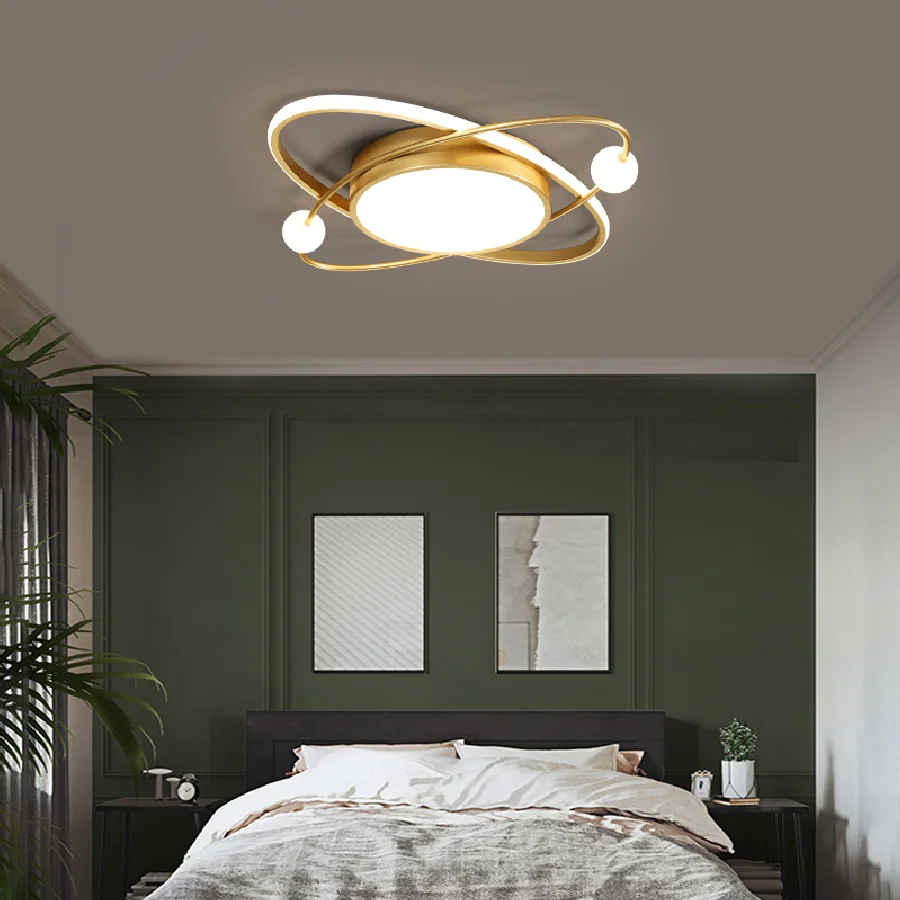 

NEO Gleam led Chandelier For Bedroom children's room Studyroom led Chandeliers Gold Color Modern Chandelier Lamp Led lighting