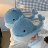 Домашние тапочки с китом#1