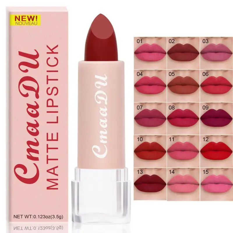

Non-stick Cup Lipgloss Waterproof Lip Glaze Moisturizing Lasting Colored Lipstick Lip Tint Pigment 15 Colors Lips Makeup
