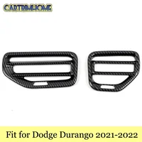 Car Products Fit for Dodge Durango 2021 2022 Accessories Side Air Condition Vent Outlet Protector Cover Trim 2pcs Interior Parts
