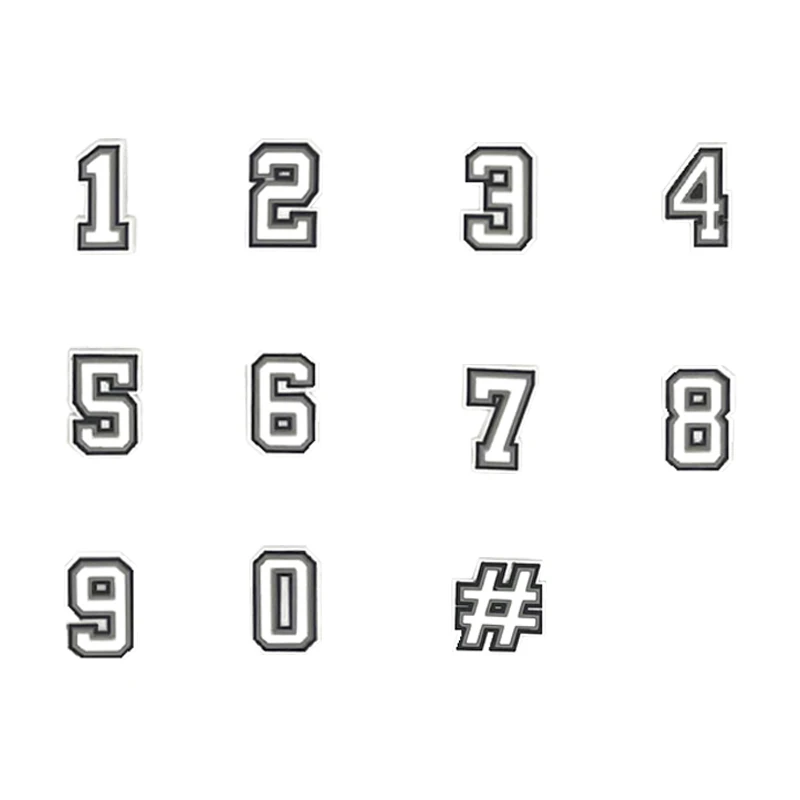 37pcs Letters Silicone Alphabets 10p Numbers Shoe Charms DIY Your Name Backpacks Pin Accessories Sandal Decoration On Sale