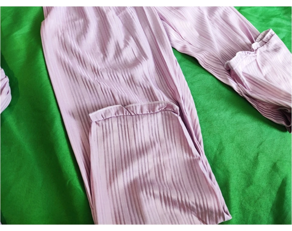 Women's Purpl Pajamas Set Full Sleeve Tops Sleepwear 2Piece/Set Casual Women Pyjama Big Size Cozy Sweet Bow Homewear