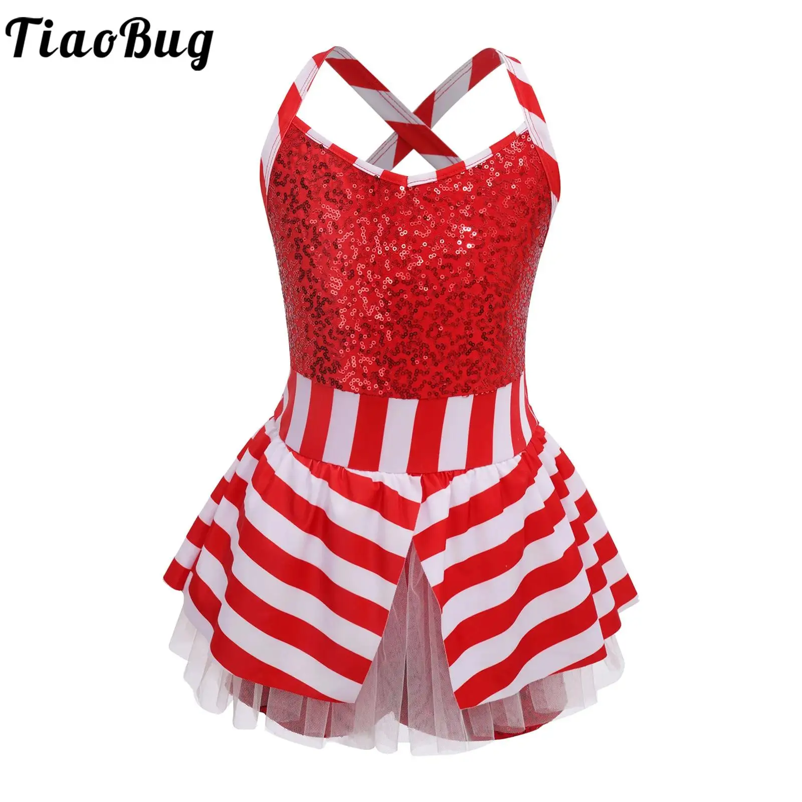 Детский танцевальный костюм для девочек карамельных цветов Рождественский без