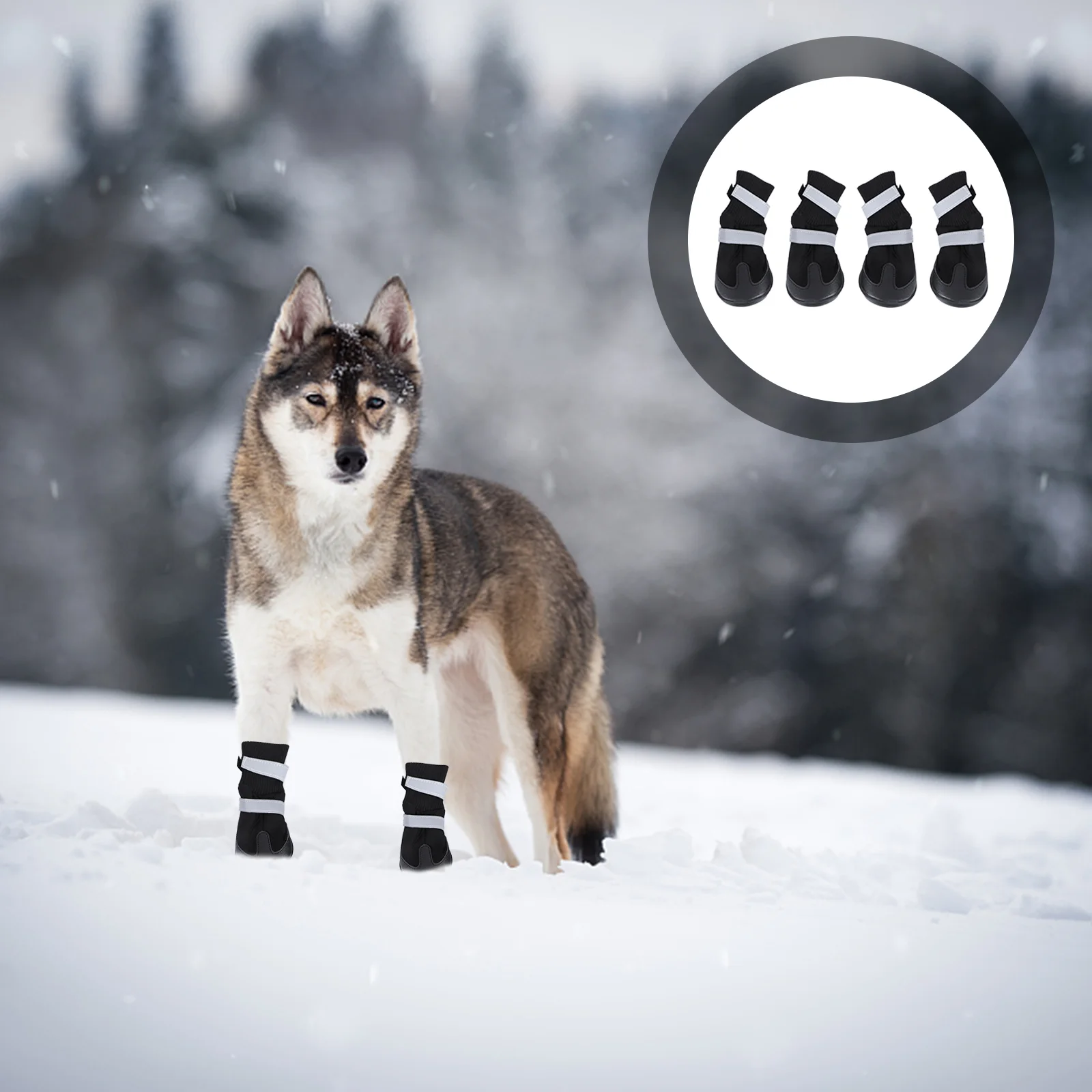 

Dog Boots Shoes Pet Warm Snow Dogs Protectors Paw Cat Socks Anti Winter Large Medium Outdoor Doggy Rain Non Booties
