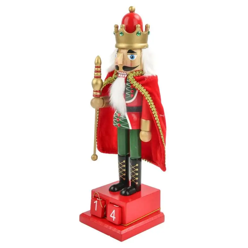 

Wooden Christmas Nutcracker Figures Handmade Wooden Nutcracker King Soldier Festive Christmas Decor For Shelves And Tables