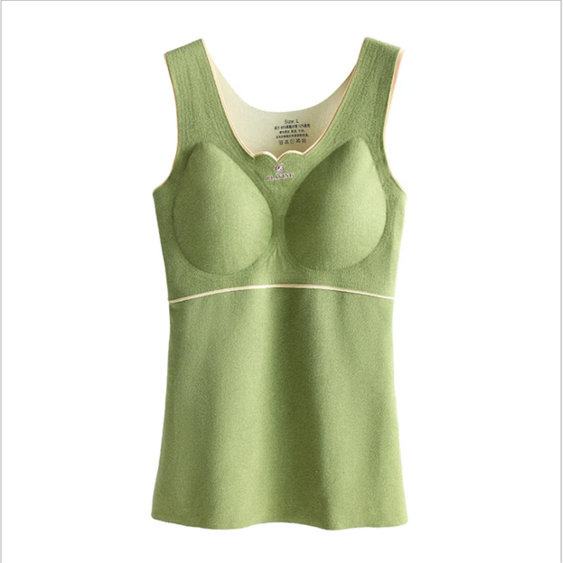 Thermal Underwear for Women Fleece Lined Tops Cami Tank Top Camisoles Sexy Winter Thermal Shirts Inner Wear Bottoming Vest