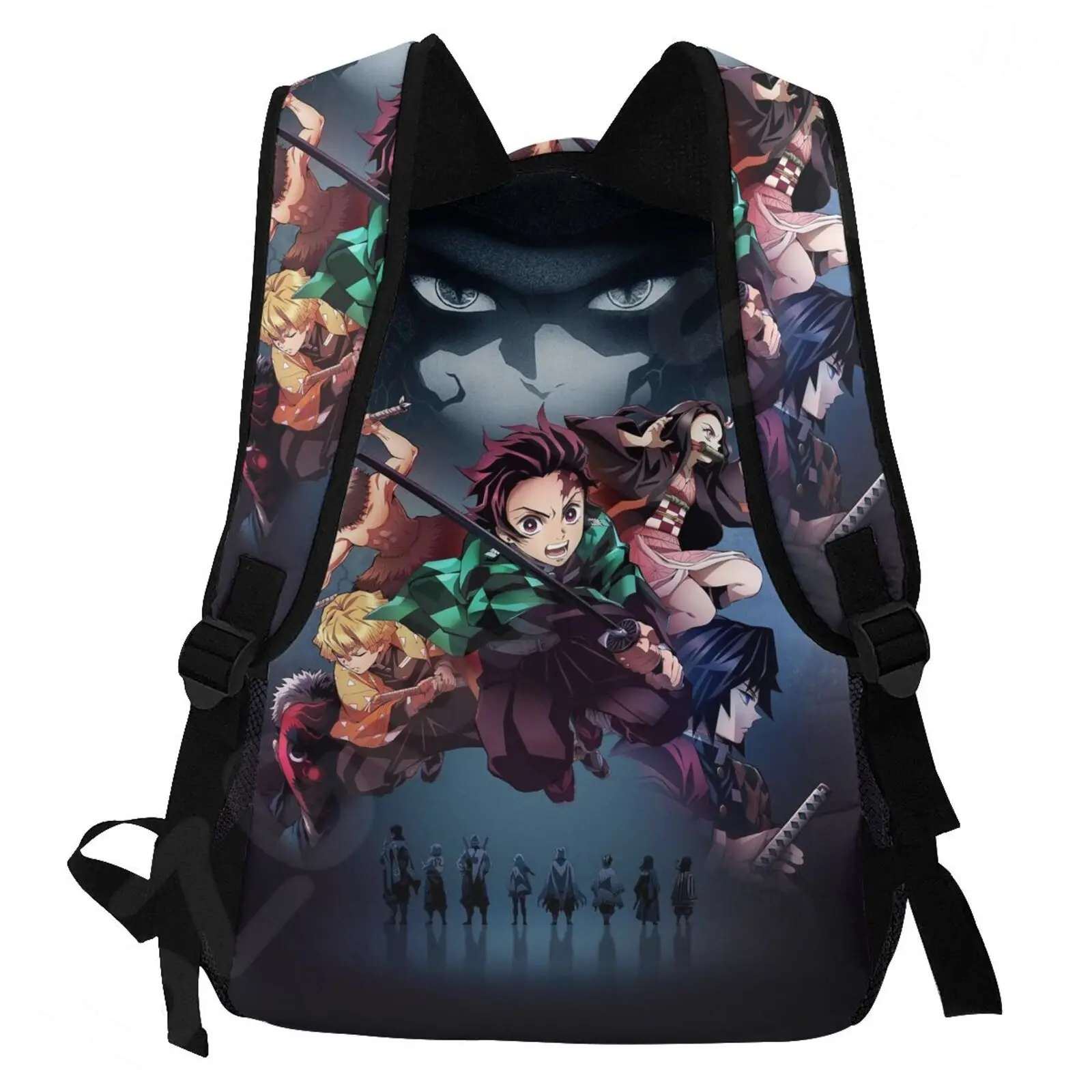 Demon Slayer Cartoon Anime Backpack Kimetsu No Yaiba Bags Kamado Tanjirou Student School Bags for Girls Boys Children Schoolbag
