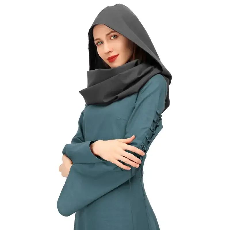 Льняной капюшон WENAM для мусульманской винтажной накидки изгой аксессуар костюма