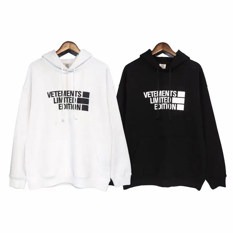 

Vetements Limited Edition Printed Women Men Hooded Hoody Hoodies Hiphop Vetements Oversized Hoodie Pullover VTM