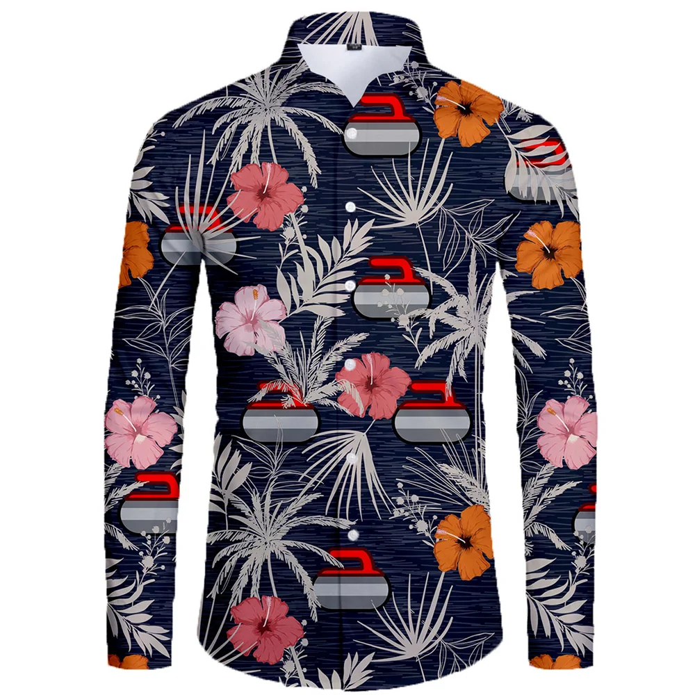 

Мужская спортивная рубашка с длинным рукавом, длинным рукавом и 3D-принтом