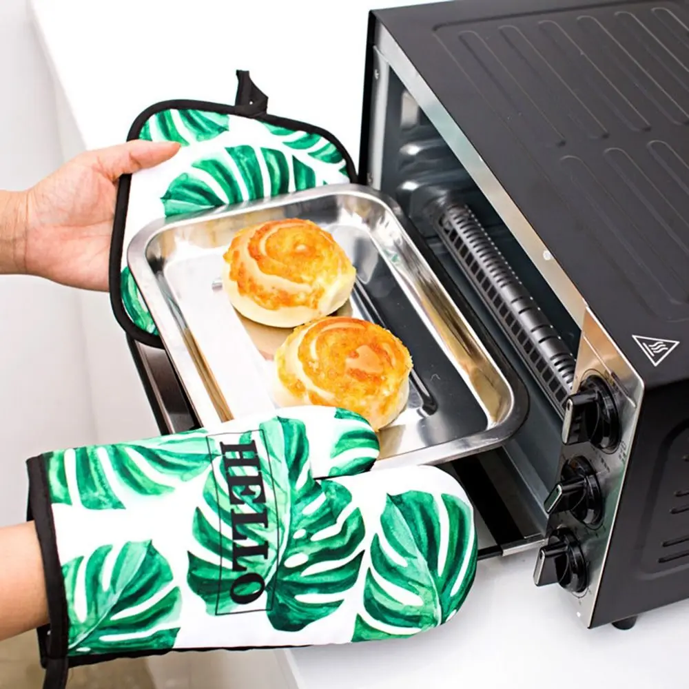 

Baking Pastry Tools Heat Resistant Kitchen Accessaries Cotton Anti-Hot Mat Pot Holders Microwave Gloves Oven Mitts