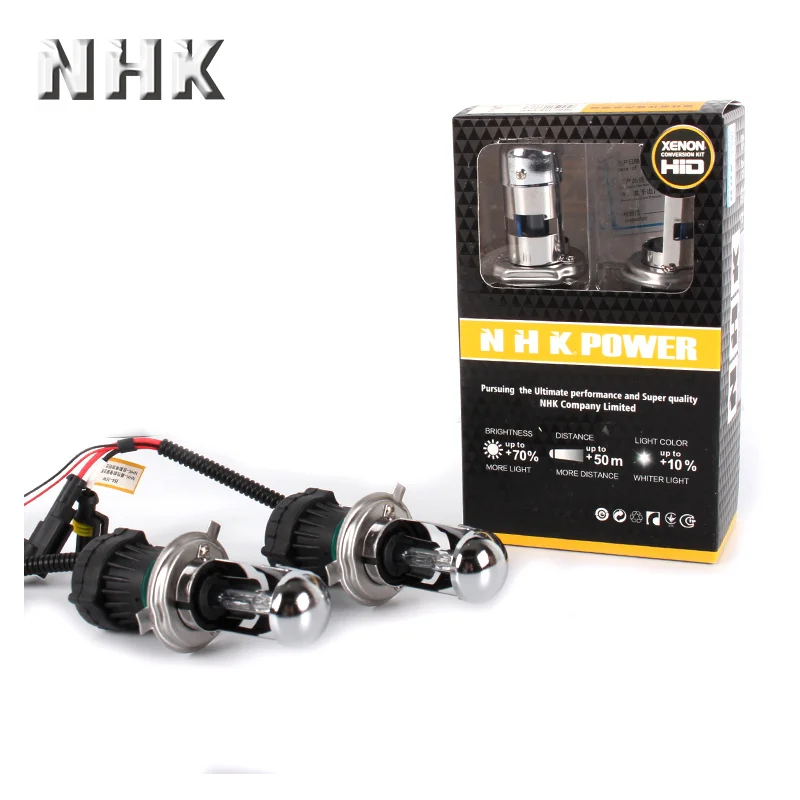 NHK H4 Hi Lo лампа для фар Лампа авто 12v 35w h4 4300K 5500K 6000K автомобильные аксессуары |