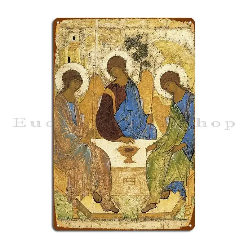 

Металлическая вывеска Андрей Рублев Святая Троица