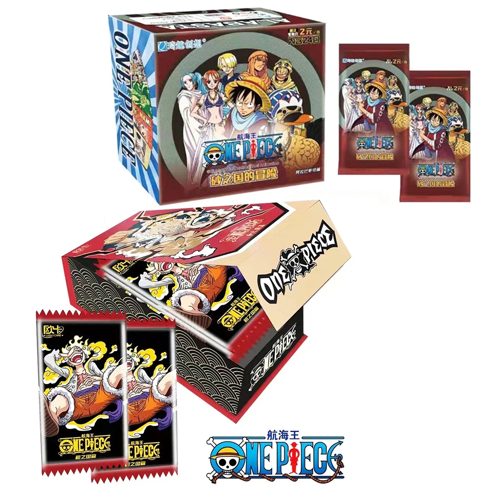 

One Piece Collections rare cards box Anime Luffy Zoro Nami Chopper TCG Game collectibles card Battle for Child Birthday gift Toy