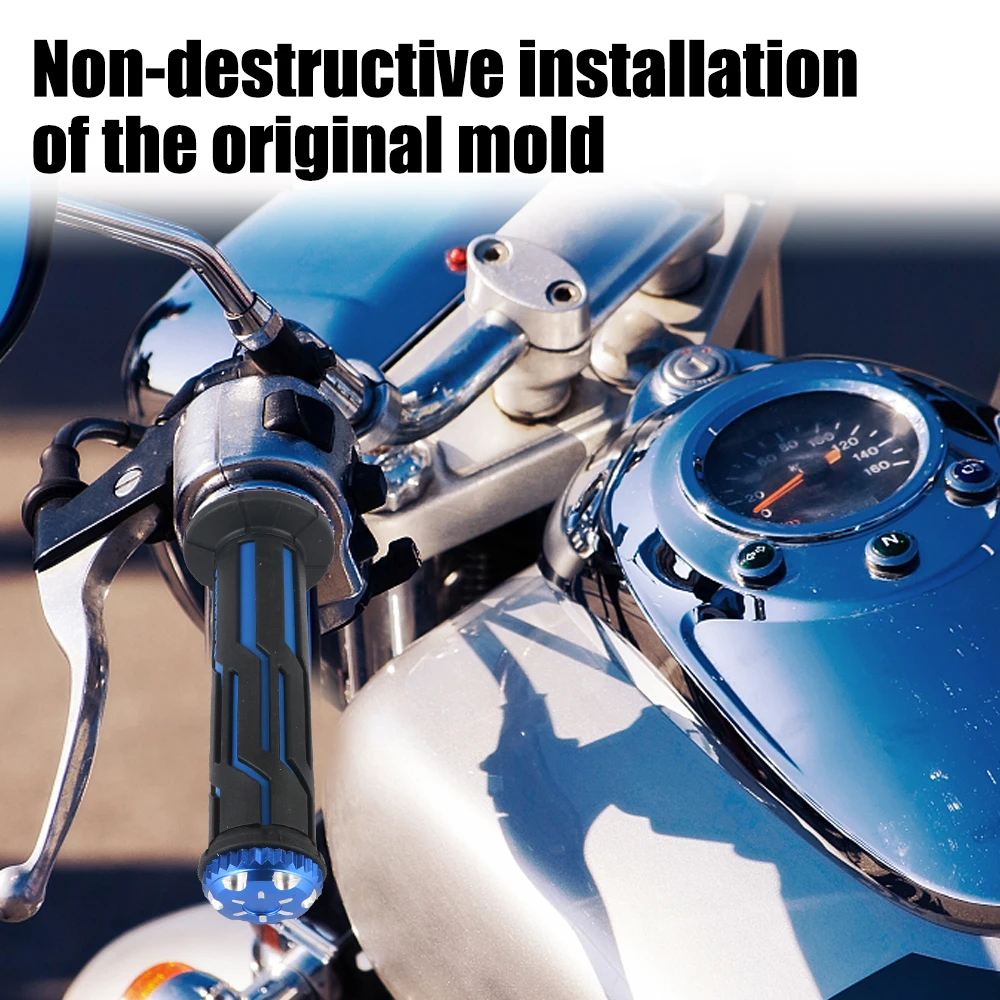 Эргономичный руль мотоцикла с антивибрационными рукоятками Прочные мягкие