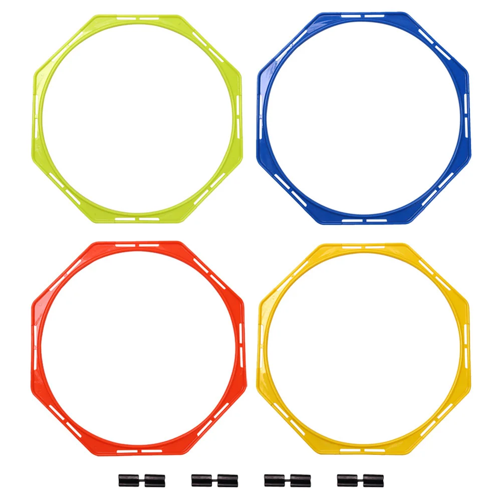 

4 Pcs Football Basketball Outdoor Portable Agility Circles Multifunction Exercising Rings Pp Training