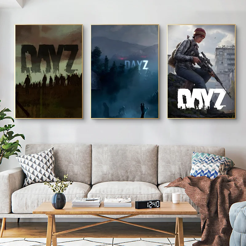 Игровой постер Dayz самоклеящаяся художественная водонепроницаемая бумажная