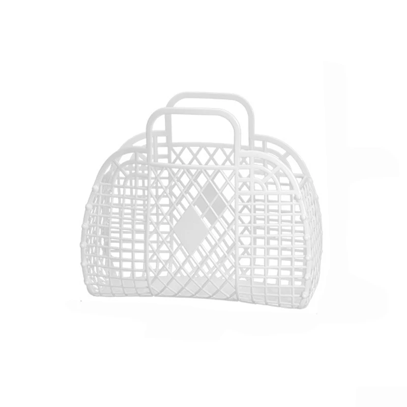 

Bathroom Laundry Basket Foldable Mesh Portable Plastic Bathroom Laundry Basket