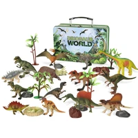 2pcslot batch mini dinosaur model childrens educational toys cute simulation animal small figures for boy gift for kids toys