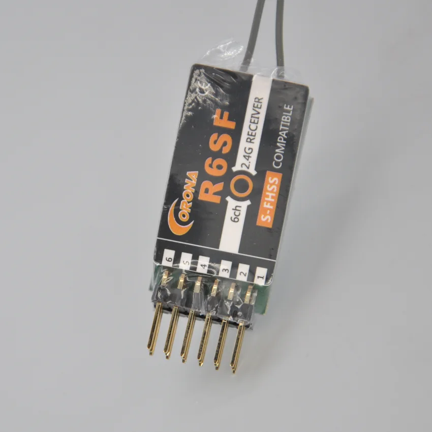 Фото Ресивер Corona R6SF 2,4 ГГц S-FHSS/FHSS FUTABA, совместимый с 6 каналами Micro S.bus №2