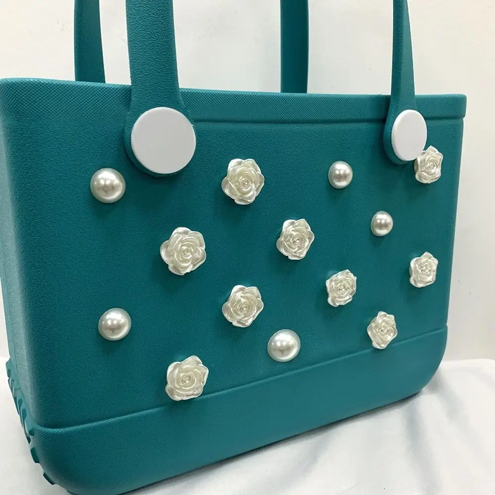 24 шт. аксессуары для сумок в виде цветов и жемчуга