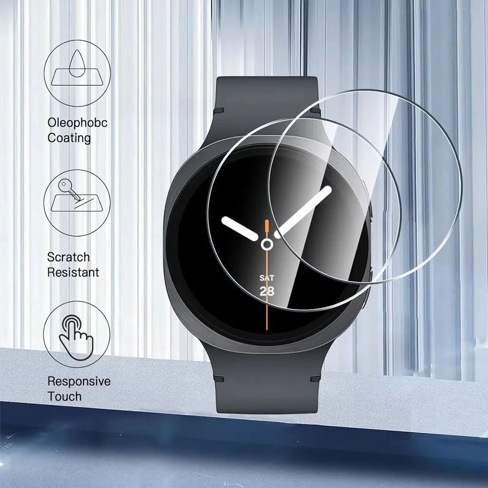 Фото Закаленное стекло для Samsung Galaxy Watch 8/8 classic 46 мм, 44 мм, 40 мм, защитная пленка HD, гидравлическая пленка, защитная пленка для Galaxy Watch 8 №5