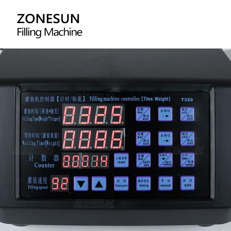 Фото Насос-дозатор ZONESUN ZS-DPYT320 с диафрагменным приводом и функцией взвешивания, для розлива жидкостей 1-1000 г в маленькие бутылки, для эфирных масел, соков, парфюмерии №1