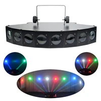 aucd 8 eye rbgw led projector lights 12 channel dmx beam ray spotlights xmas disco ball dj home party show stage spot lamp le 8h
