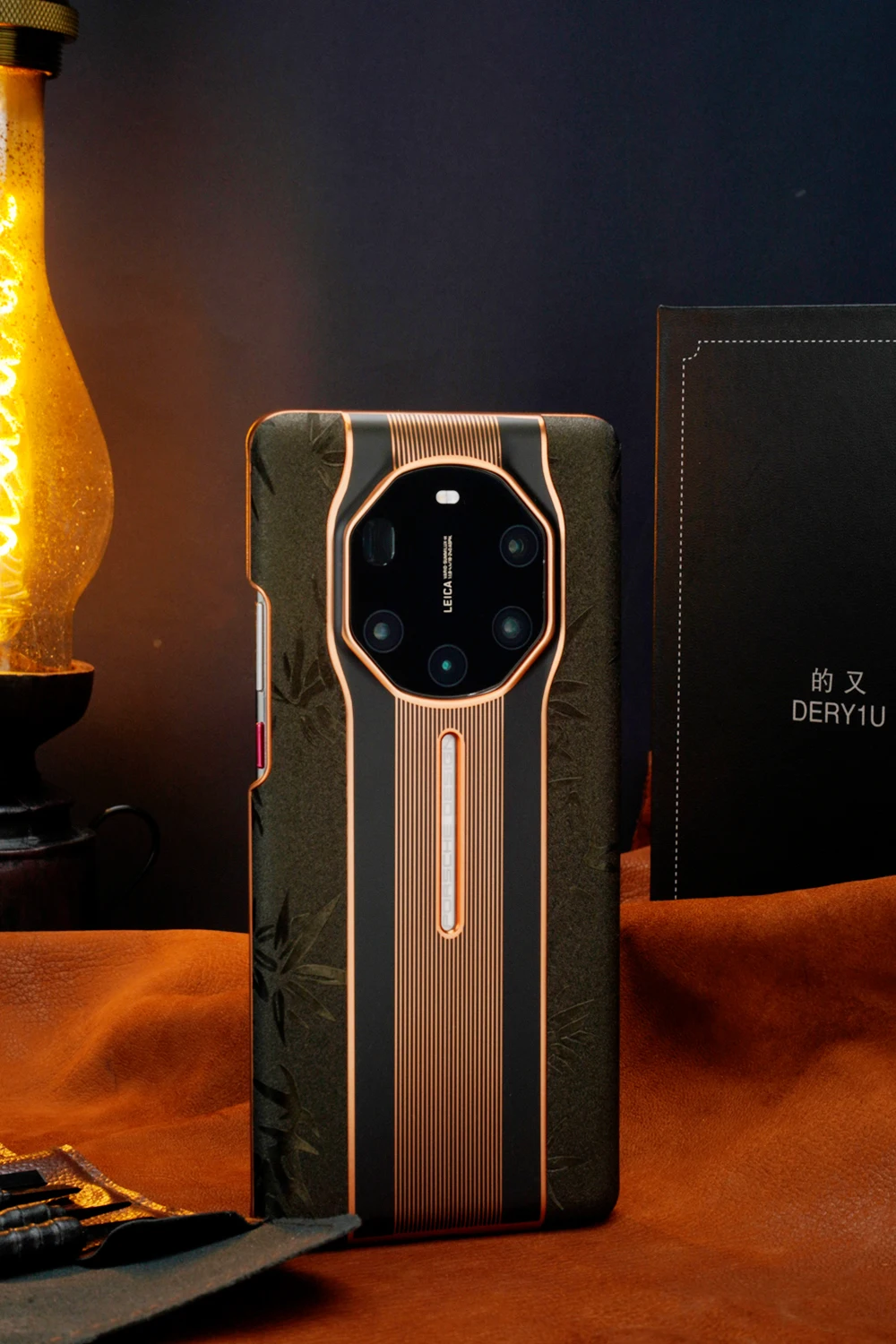 Чехол из натуральной кожи с крокодиловым узором для Huawei Mate40RS MATE50RS MATE60RS