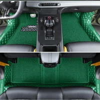 green quality car floor mats for audi a3 a4 a4l q2 q3 q5 fully surrounded front cabin rear cabin carpet left rudder car carpet