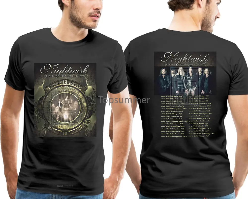 

Nightwish Decades North American Tour 2018 T Shirt Size S To 4Xl