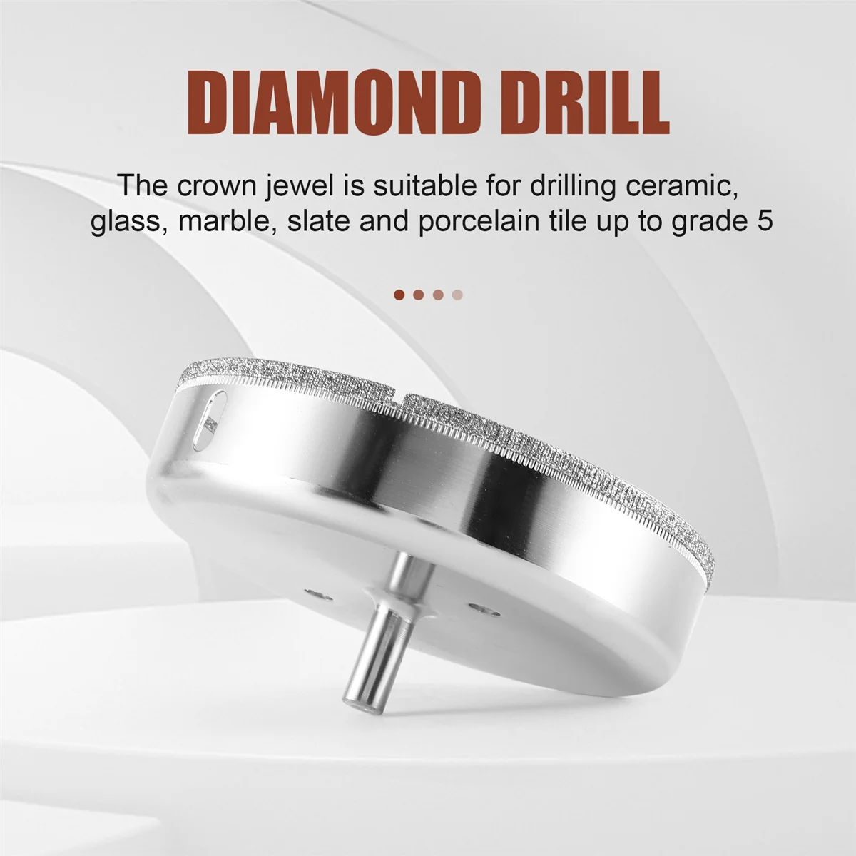 Алмазная дрель диаметром 125 мм развертка тройника для керамической стеклянной