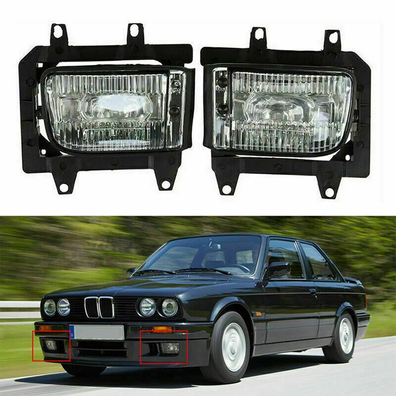 Фото Для-BMW E30 передсветильник s Противотуманные фары s E30 бампер 318I 325I 325E светильник тумансветильник ры Противотуманные фары s DRL 63171385945 / 63171385946 №2