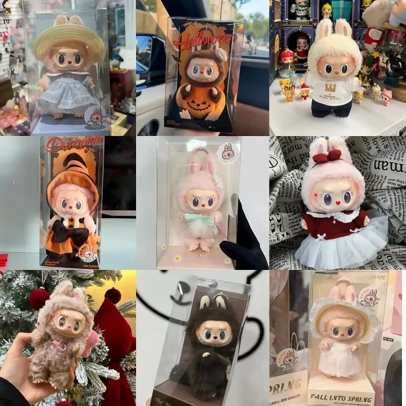 Горячая копия 1:1 розовая серия Labubu Mokoko весенний цветок милая ограниченная