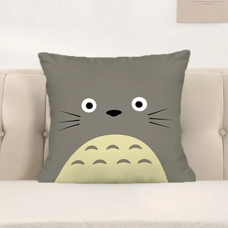 

Totoro Cushions Cushion Cover Pillow Covers Decorative Pillowcase Pillows Sofa Luxury Cases Pillowcases Hugs Home Textile Garden