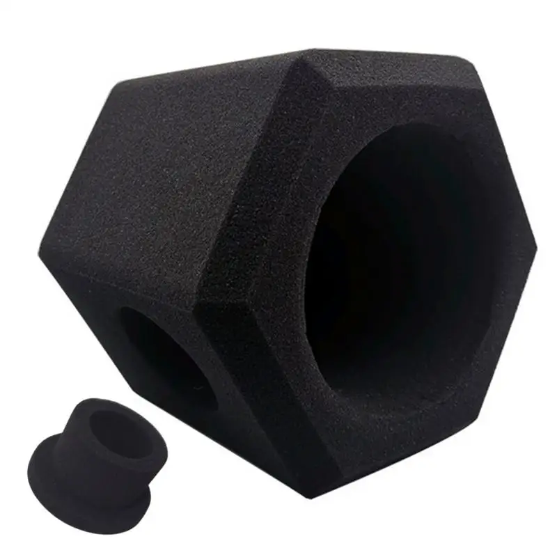 

Microphone Isolation Shield Professional Microphone Windscreen Foam Mic Cover For 1.96 Inch-2.95 Inch Recording Studios