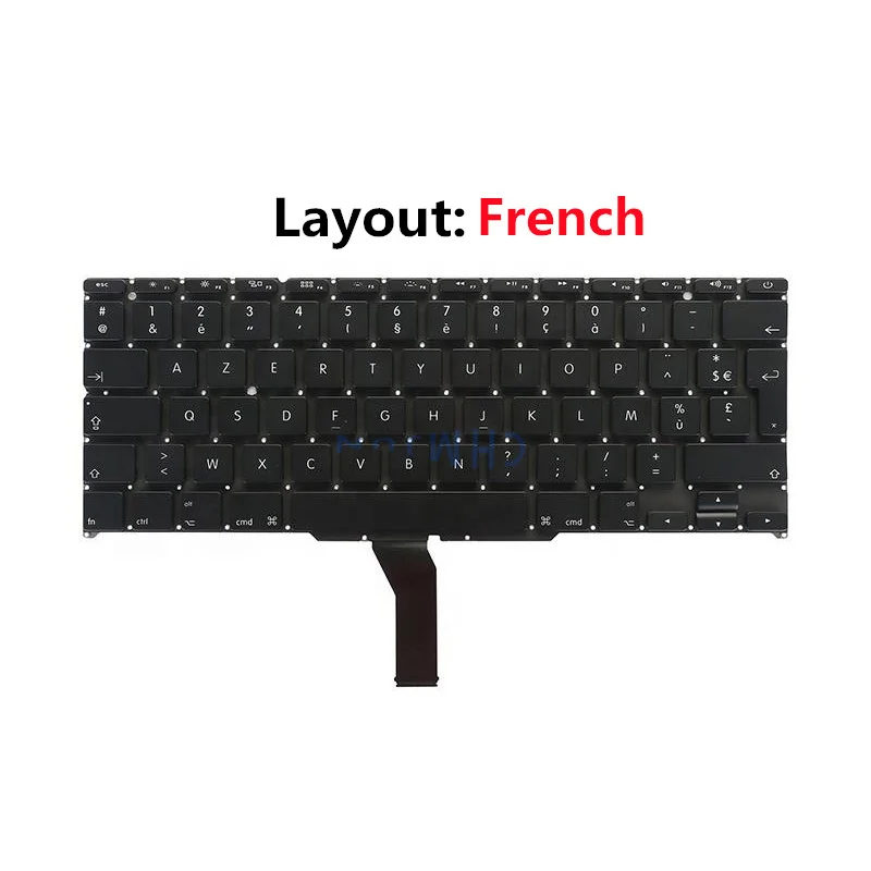 Клавиатура для Macbook Air 11" A1370 A1465 US UK French Spain German Russian Arabic Korean Italian Layout 2011-2017.