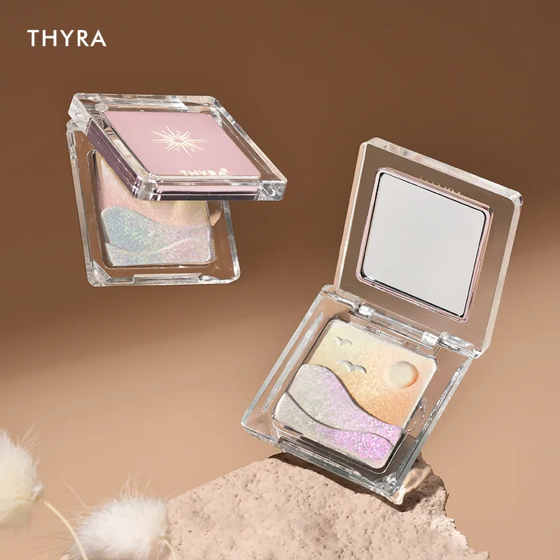 Thyra Tanya Star Two-Color High-Gloss Chameleon Face Brightening Diamond Pearl Glitter Powder Polarized All-in-one Disc