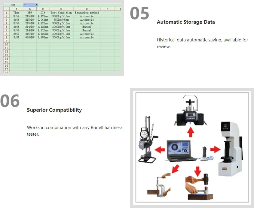 Xtester-Ms-1a Digital Brinell система измерения твердости Indentation высокого качества 008
