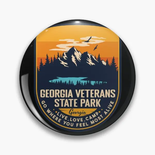 Мягкая булавка с пуговицами в стиле Джорджия ветеранов Государственный Парк