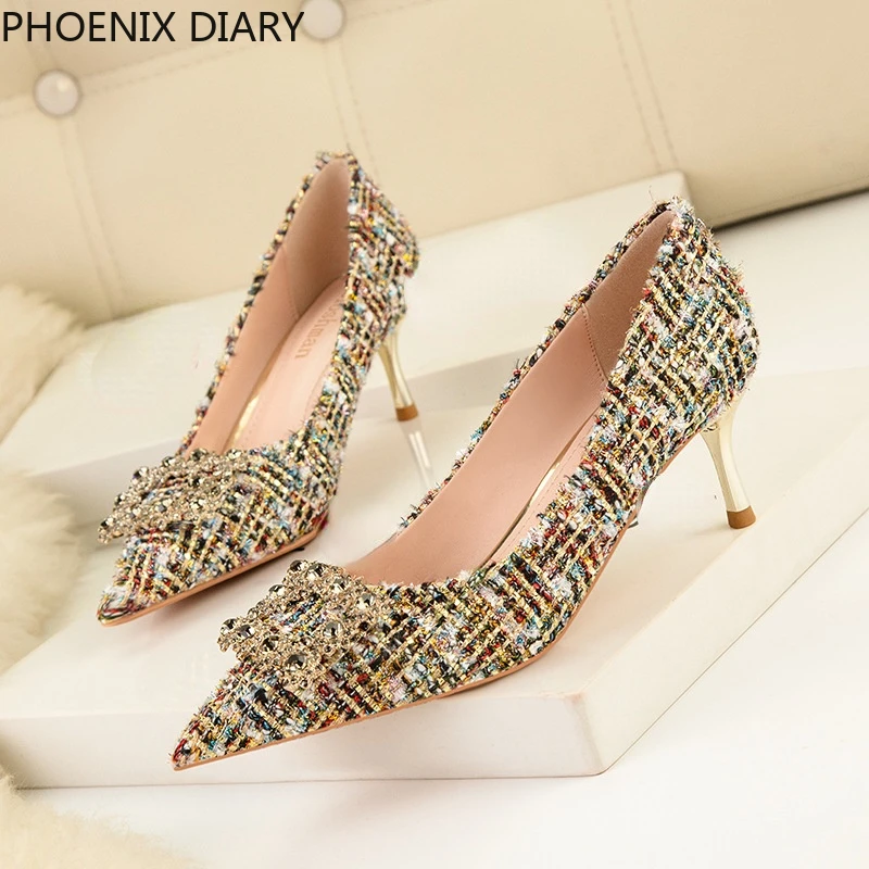 Женские туфли на высоком каблуке PHOENIX DIARY сексуальные туфли-лодочки шпильке для