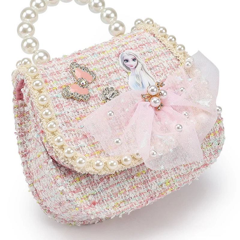 

Миниатюрный Кошелек для монет Disney «Холодное сердце», Анна, Эльза, аниме Kawaii, сумка через плечо для девочек, женские сумки из полиэстера, детс...