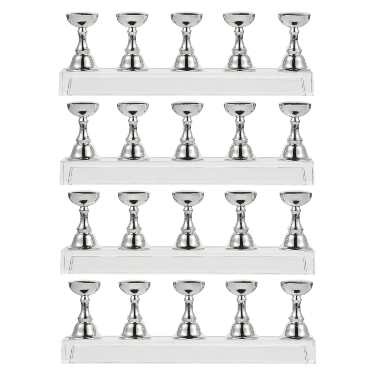 

Stand Nail Display Manicure Holder Training Fingernail Chessboard Finger Artificialstands Presspractice Acrylic Storage Rack Tip