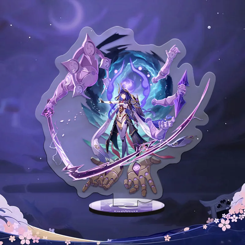 

Genshin Impact New Tartaglia Demon King Armed Kamisato Ayato Raiden Ei Acrylic Stand Two Dimensional Anime Stand Gift 16CM