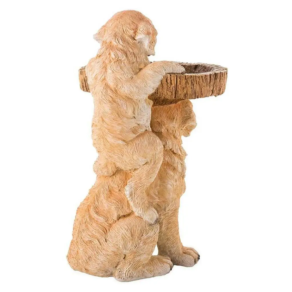 

Resin Statues Bird Bath Feeding Tray Feeder Outdoors Ornaments Adornments